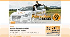 Desktop Screenshot of fahrschule-schenk.de